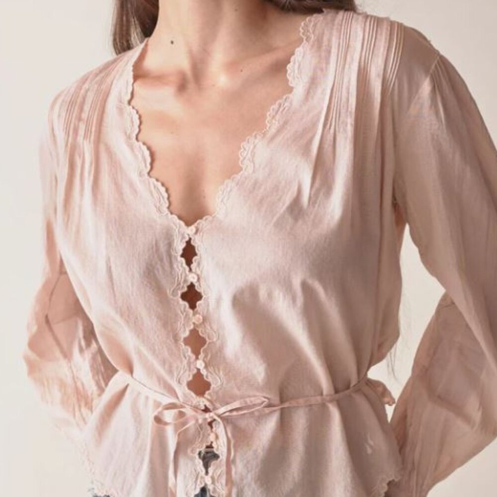 New DOEN ELAYNE TOP SIZE MEDIUM IN Sundried Rose